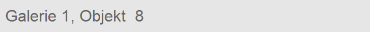 Galerie 1, Objekt  8